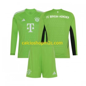 Bayern Monaco Portiere Bambino Maglia Trasferta 2023/2024 Manica Lunga (+ Pantaloncini)
